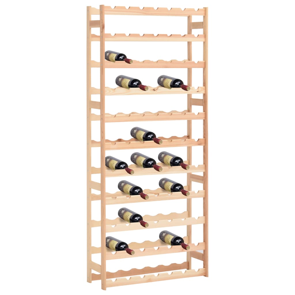 Wine Rack for 77 Bottles Pinewood