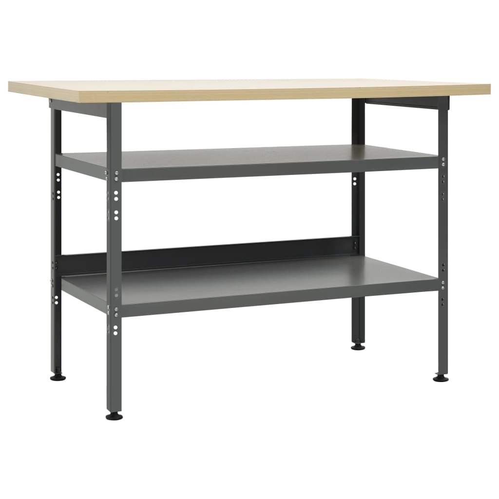 Workbench Grey 120x60x85 cm Steel