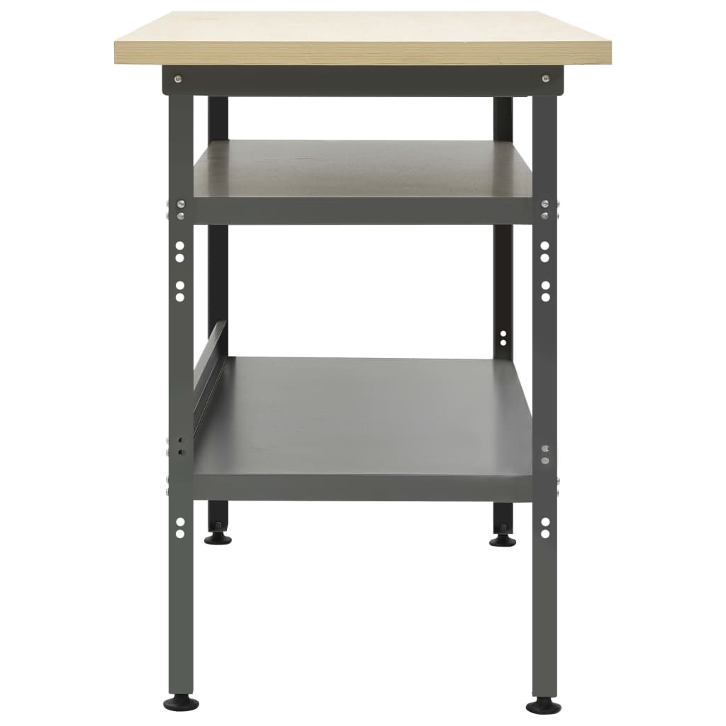 Workbench Grey 120x60x85 cm Steel