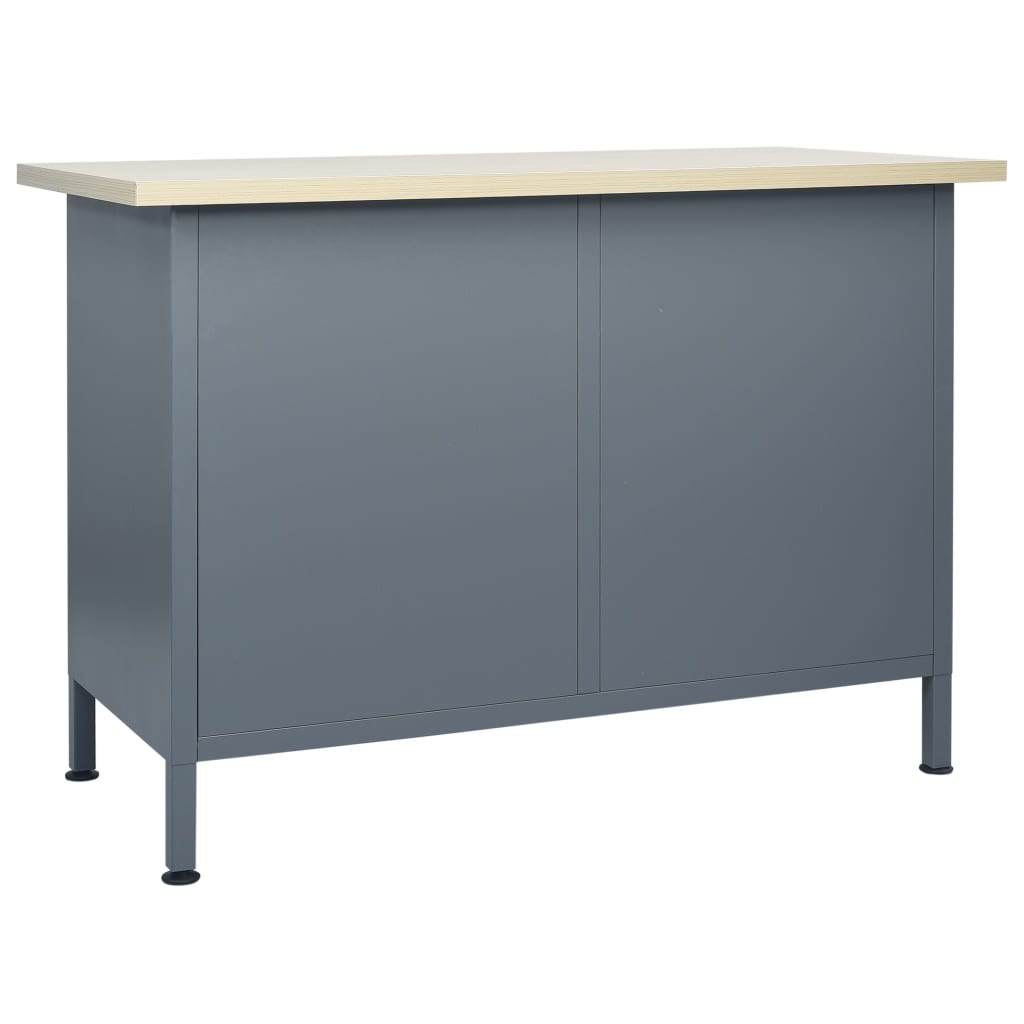 Workbench Black 120x60x85 cm Steel