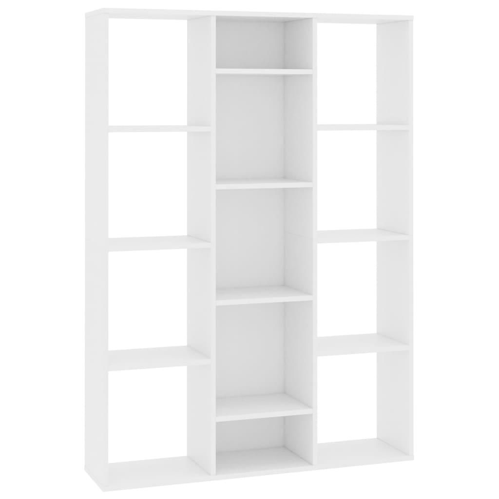 Room Divider/Book Cabinet White 100x24x140 cm Engineered Wood