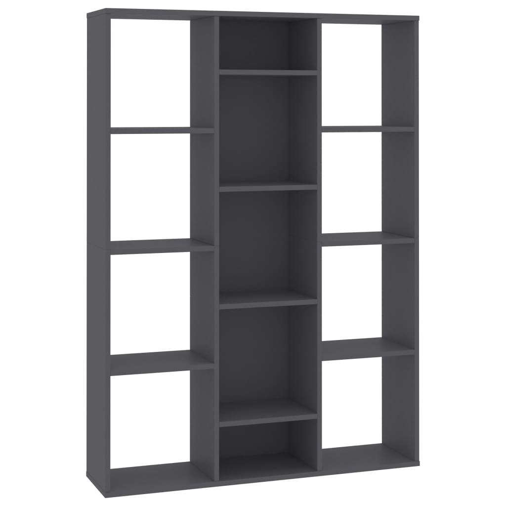 Room Divider/Book Cabinet Grey 100x24x140 cm Engineered Wood