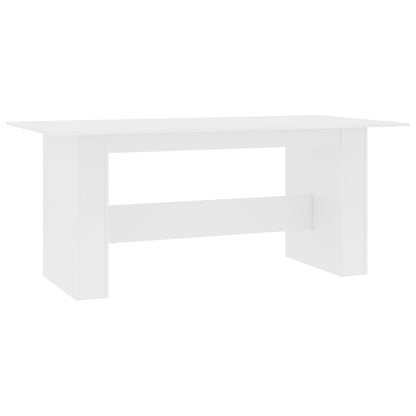 Dining Table White 180x90x76 cm Engineered Wood