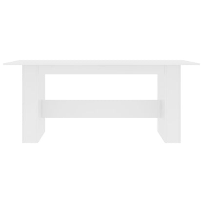 Dining Table White 180x90x76 cm Engineered Wood