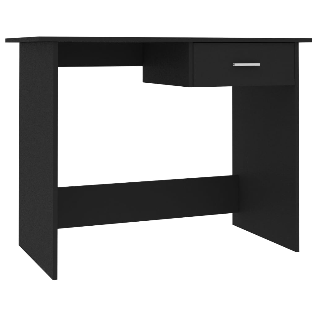 Desk Black 100x50x76 cm Engineered Wood