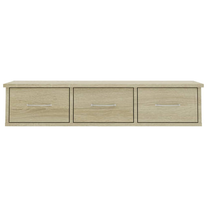 Wall-mounted Drawer Shelf Sonoma Oak 88x26x18.5 cm Engineered Wood