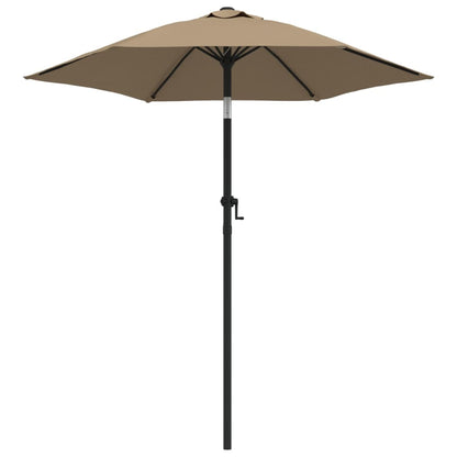 Parasol Taupe 200x224 cm Aluminium