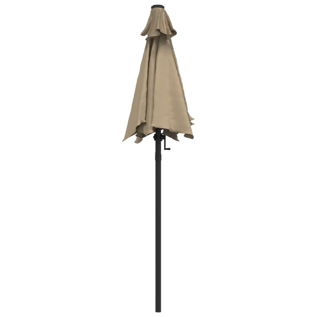 Parasol Taupe 200x224 cm Aluminium