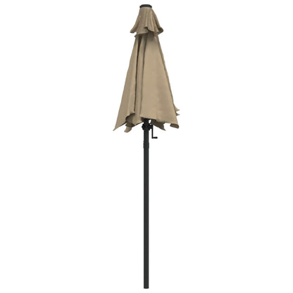 Parasol Taupe 200x224 cm Aluminium