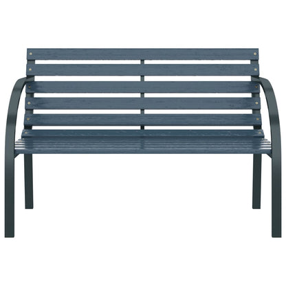 Garden Bench 120 cm Grey Wood