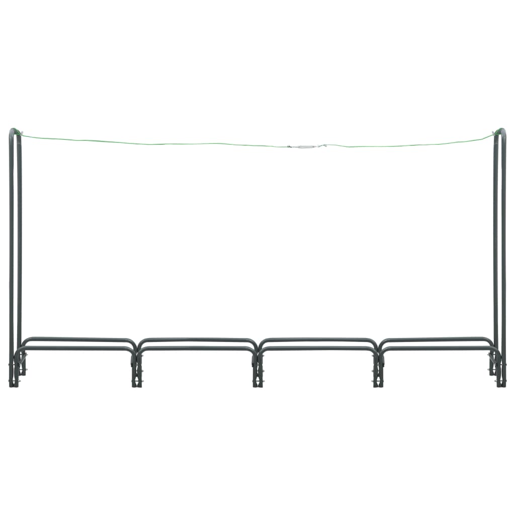 Firewood Rack Anthracite 240x35x120 cm Steel