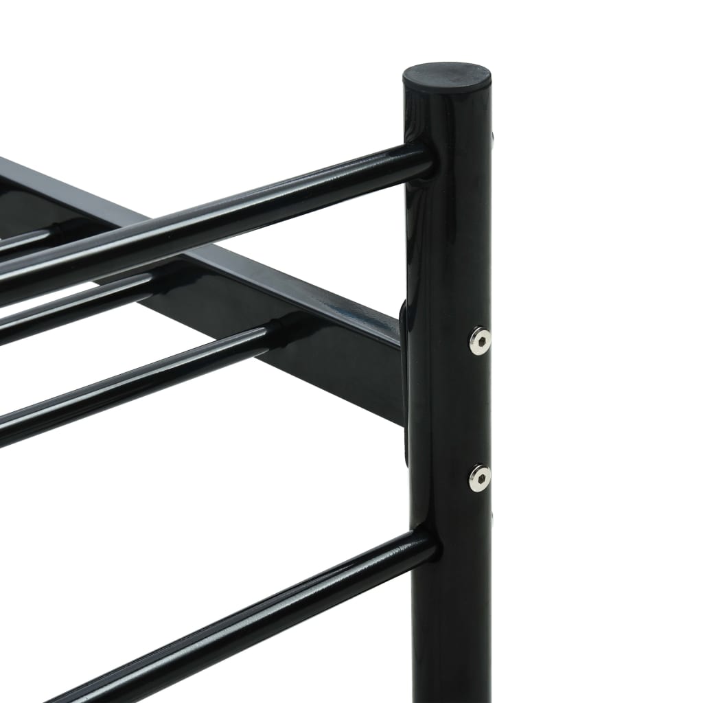 Bed Frame Black Metal 120x200 cm