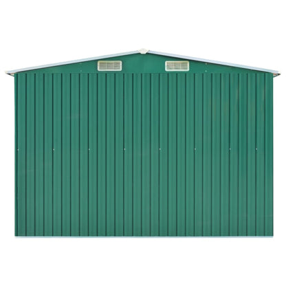 Garden Shed Green 257x779x181 cm Galvanised steel