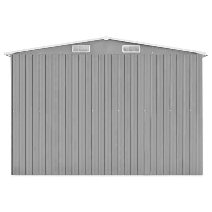 Garden Shed Grey 257x779x181 cm Galvanised steel