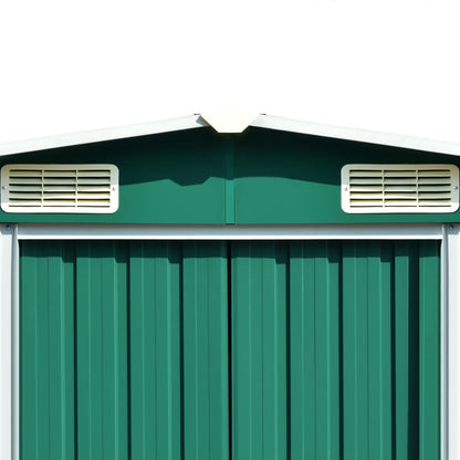 Garden Shed Green 257x990x181 cm Galvanised steel