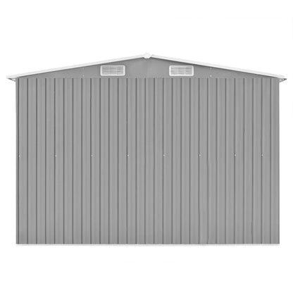 Garden Shed Grey 257x990x181 cm Galvanised steel