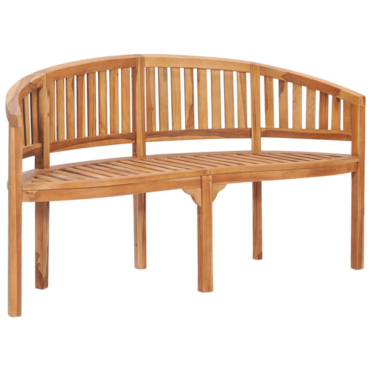 Banana Bench 151 cm Solid Teak Wood