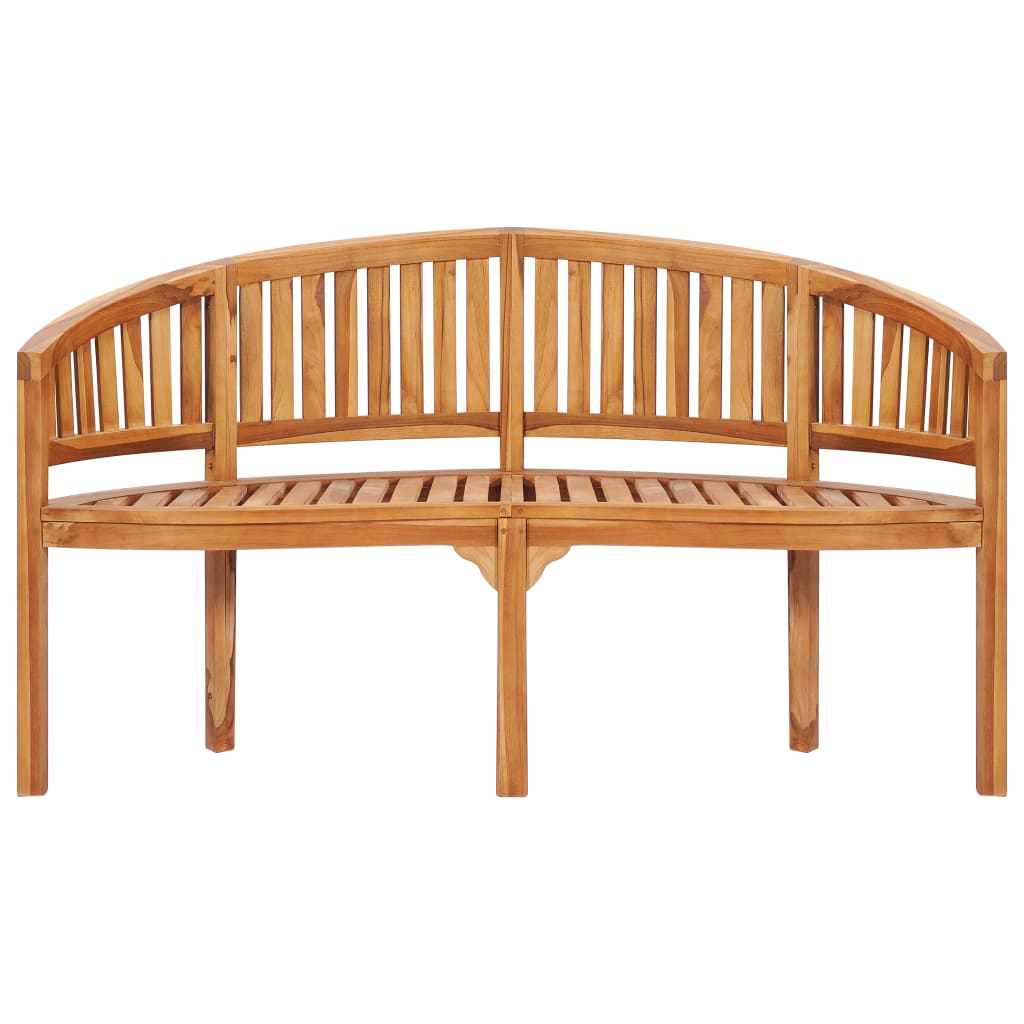 Banana Bench 151 cm Solid Teak Wood