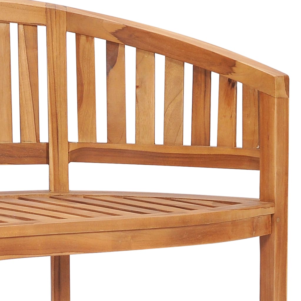 Banana Bench 151 cm Solid Teak Wood