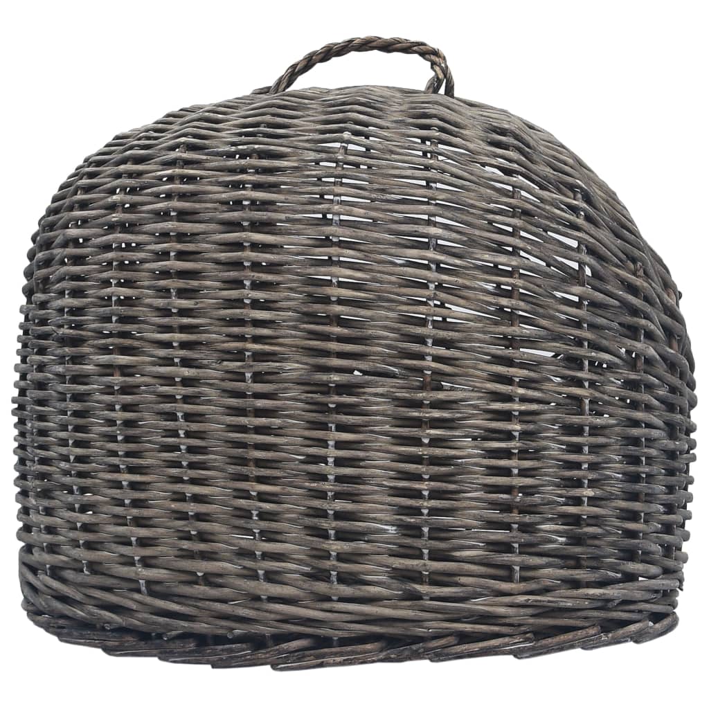 Cat Transporter Grey 60x45x45 cm Natural Willow