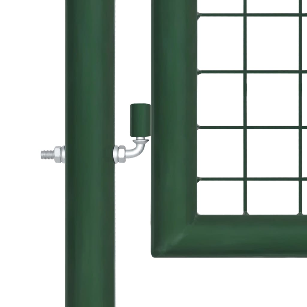 Mesh Garden Gate Steel 390x75 cm Green