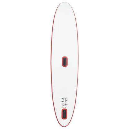 Inflatable Stand Up Paddleboard with Sail Set Red and White