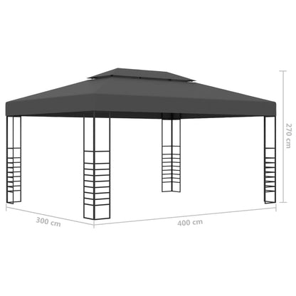 Gazebo 3x4 m Anthracite