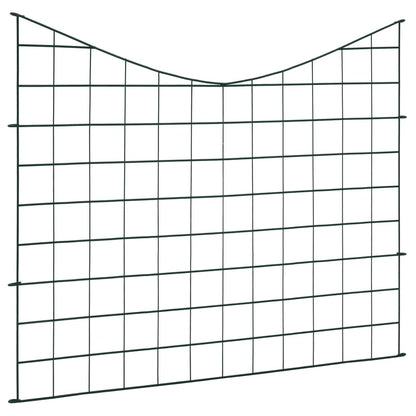 Lower Arch Garden Fence Set 77.5x64 cm Green