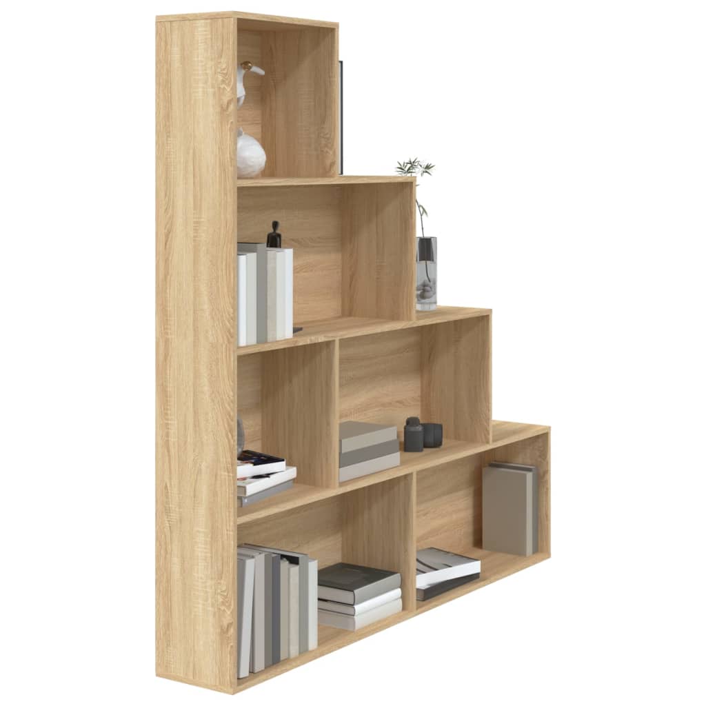 Book Cabinet/Room Divider Sonoma Oak 155x24x160 cm Engineered Wood