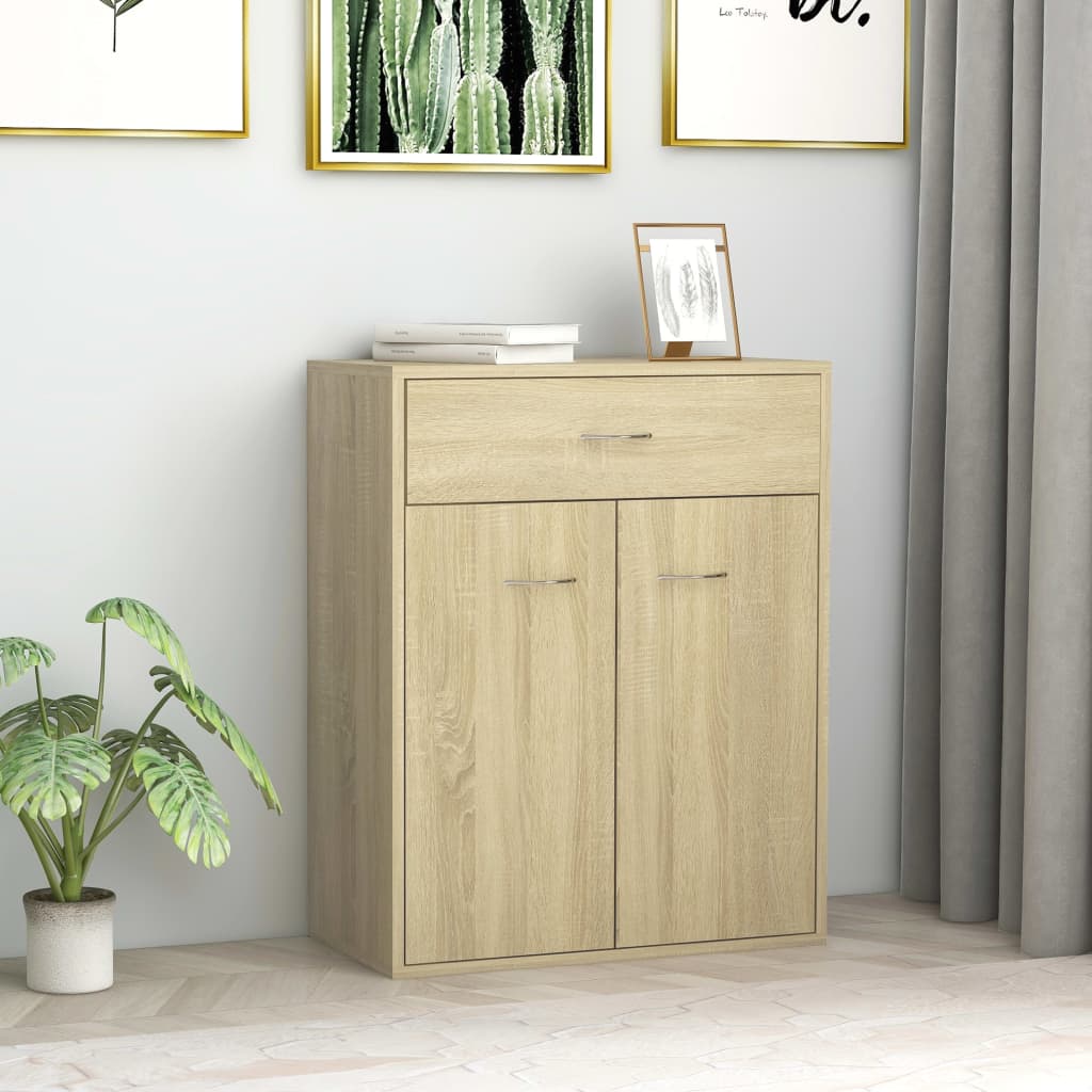 Sideboard Sonoma Oak 60x30x75 cm Engineered Wood