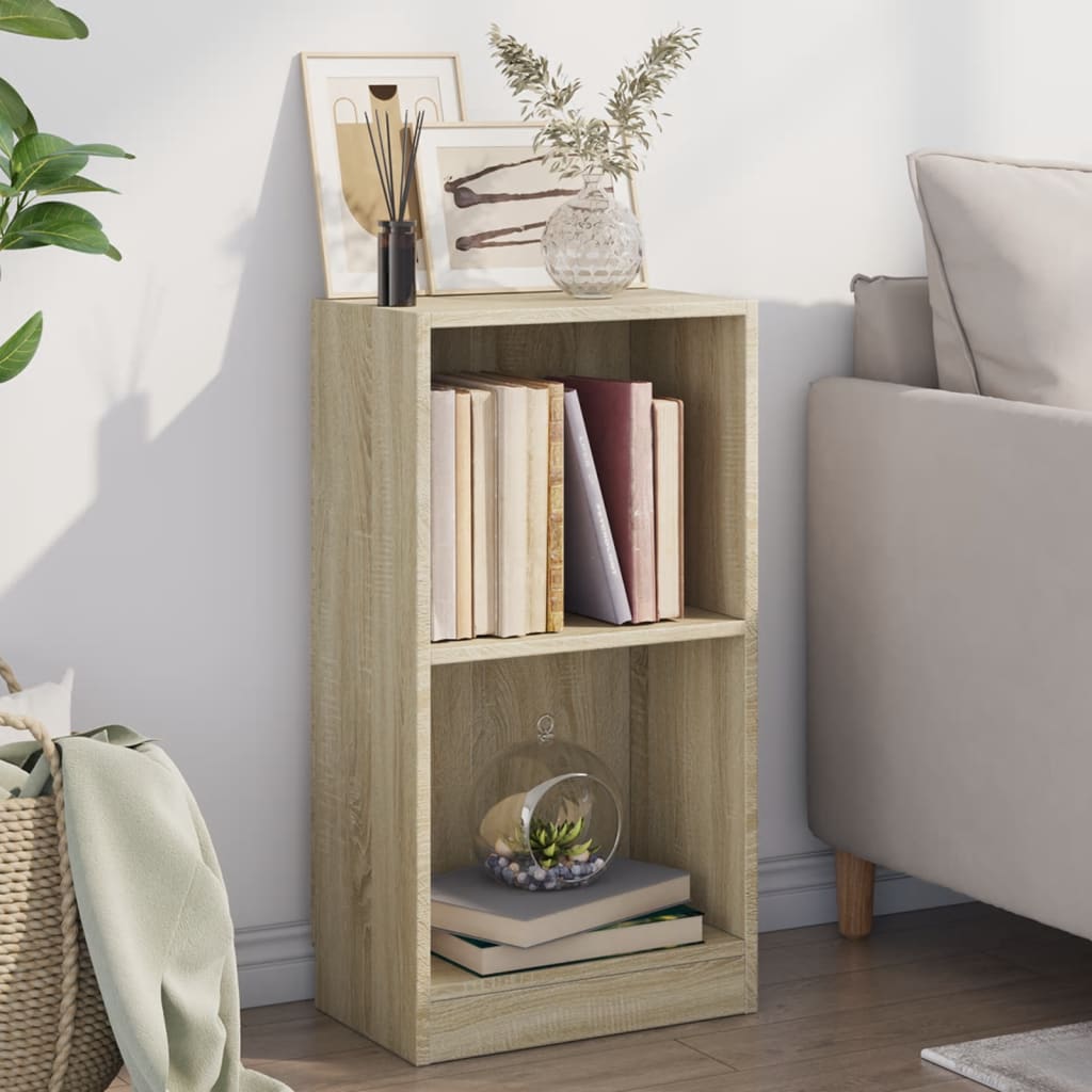 Bookshelf Sonoma Oak 40x24x75 cm Engineered Wood