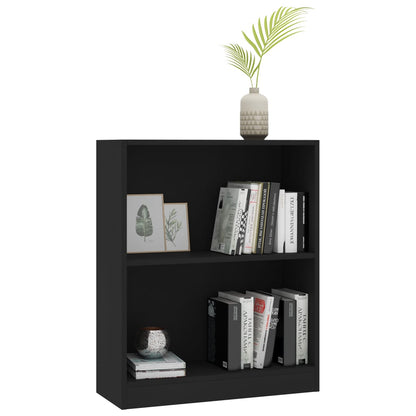 Bookshelf Black 60x24x76 cm Engineered Wood