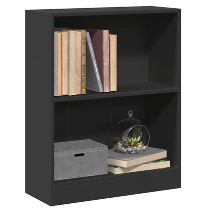 Bookshelf Black 60x24x76 cm Engineered Wood