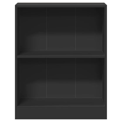 Bookshelf Black 60x24x76 cm Engineered Wood