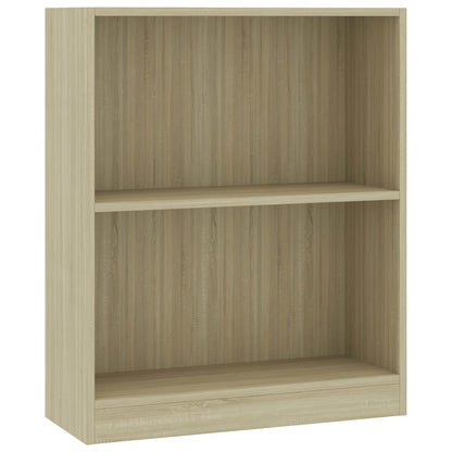 Bookshelf Sonoma Oak 60x24x76 cm Engineered Wood