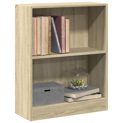 Bookshelf Sonoma Oak 60x24x76 cm Engineered Wood