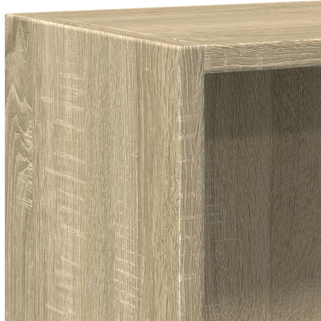 Bookshelf Sonoma Oak 60x24x76 cm Engineered Wood