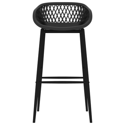 Bar Chairs 4 pcs Black