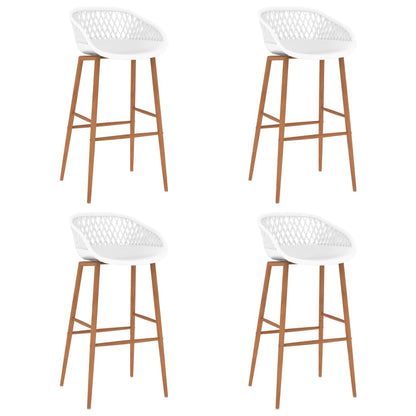 Bar Chairs 4 pcs White