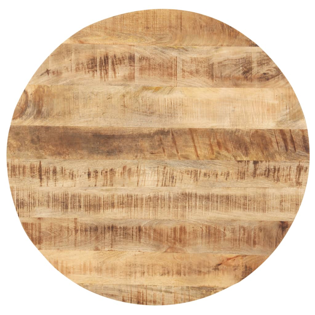 Table Top Solid Mango Wood Round 25-27 mm 70 cm