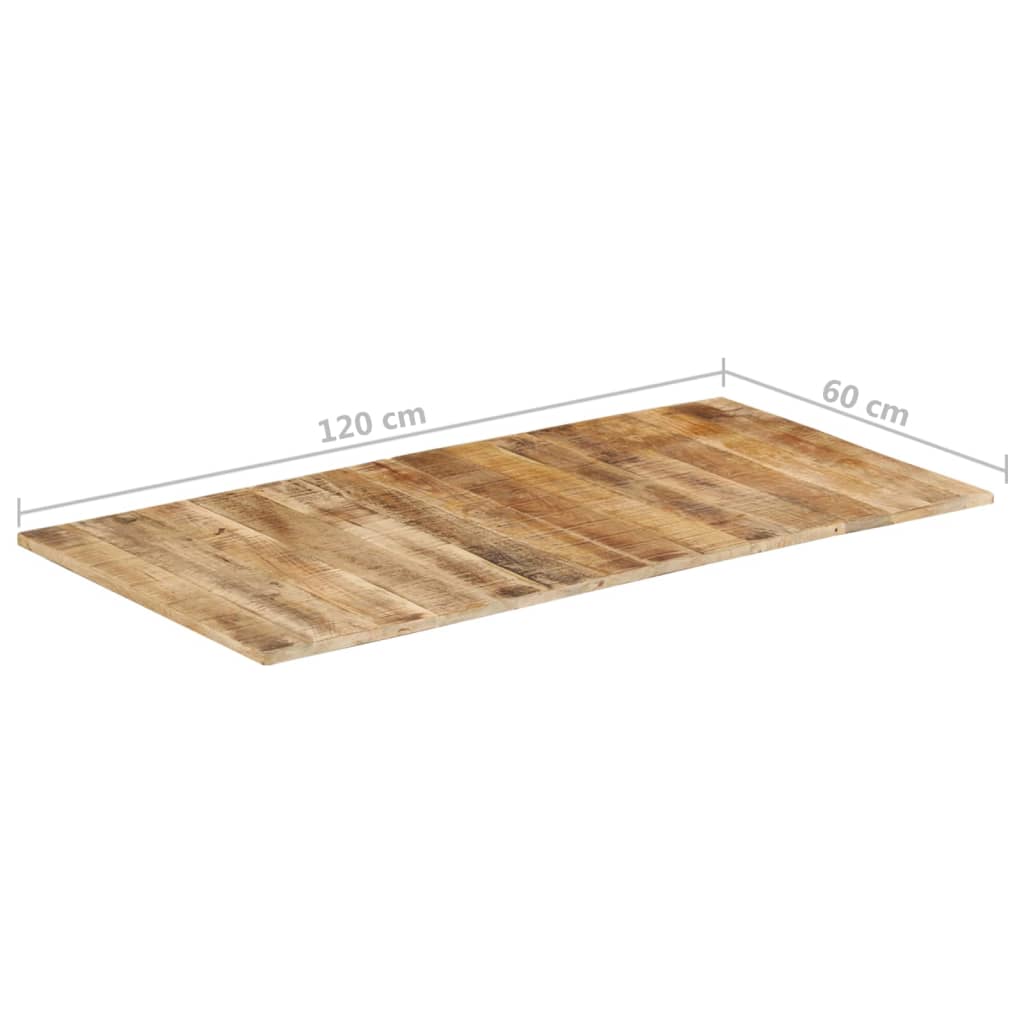 Table Top Solid Mango Wood 15-16 mm 120x60 cm