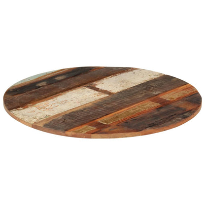 Round Table Top 70 cm 15-16 mm Solid Reclaimed Wood