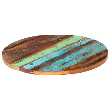 Round Table Top 60 cm 25-27 mm Solid Reclaimed Wood