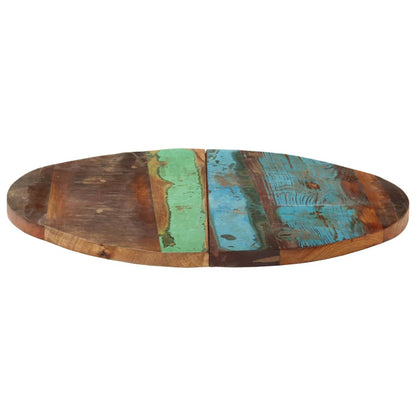 Round Table Top 60 cm 25-27 mm Solid Reclaimed Wood