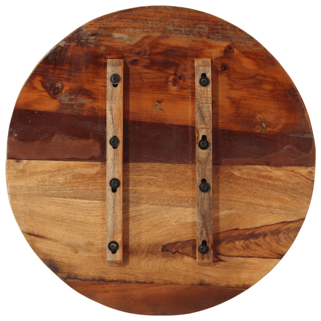 Round Table Top 60 cm 25-27 mm Solid Reclaimed Wood