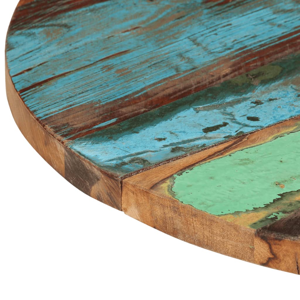 Round Table Top 60 cm 25-27 mm Solid Reclaimed Wood