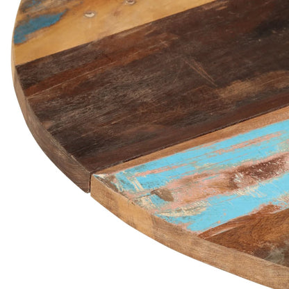 Round Table Top 80 cm 25-27 mm Solid Reclaimed Wood