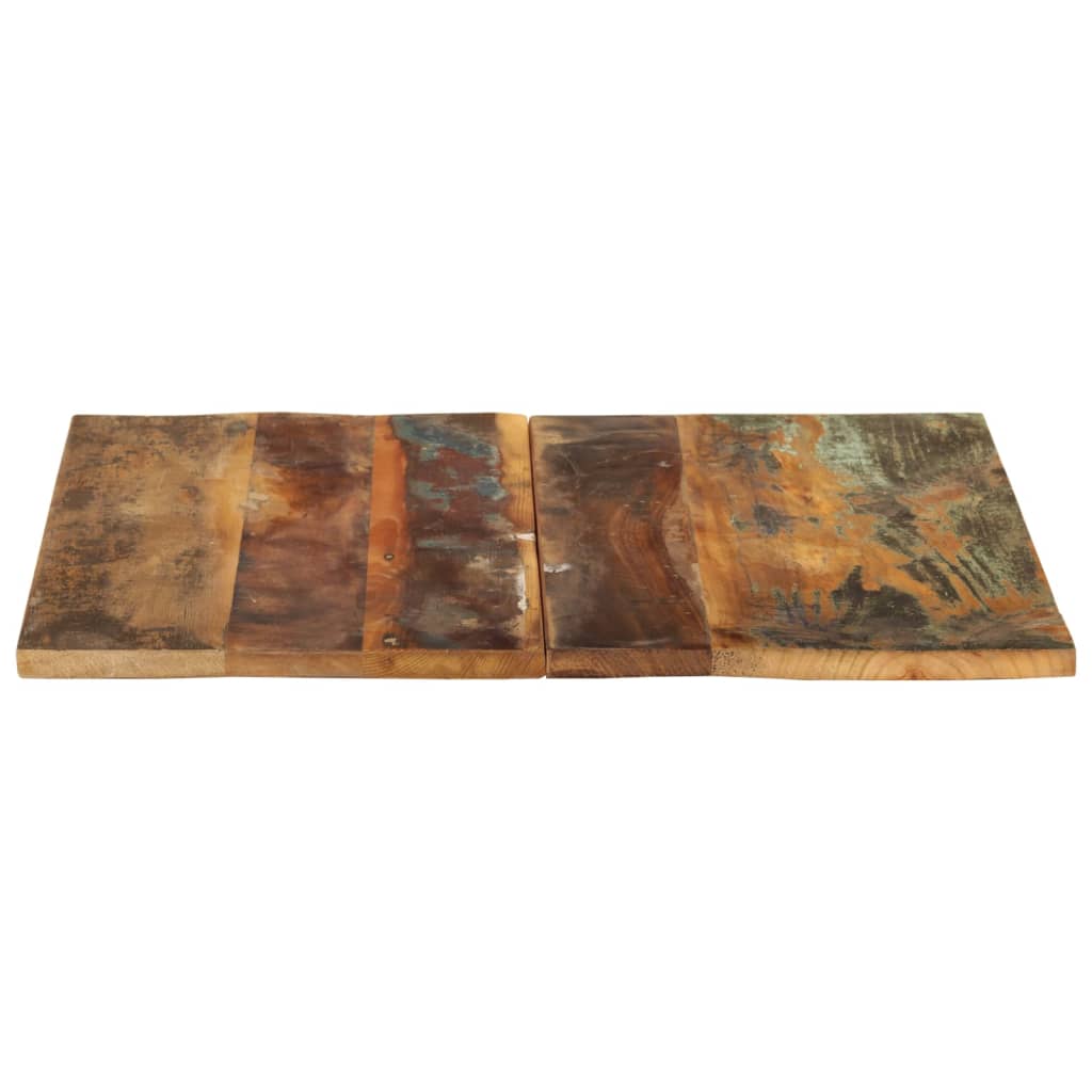 Square Table Top 60x60 cm 15-16 mm Solid Reclaimed Wood