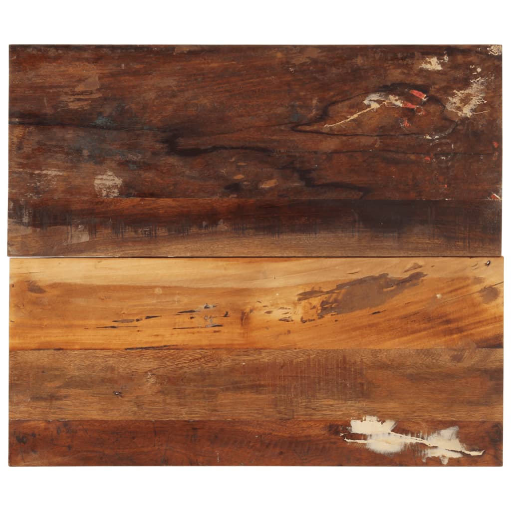 Rectangular Table Top 60x70 cm 15-16 mm Solid Reclaimed Wood