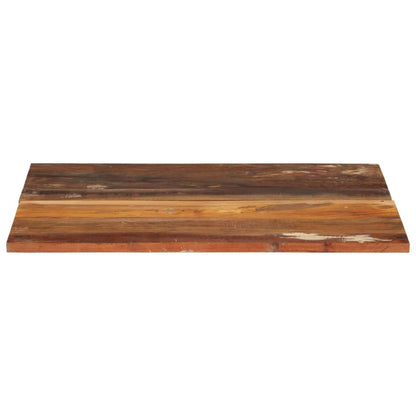 Rectangular Table Top 60x70 cm 15-16 mm Solid Reclaimed Wood